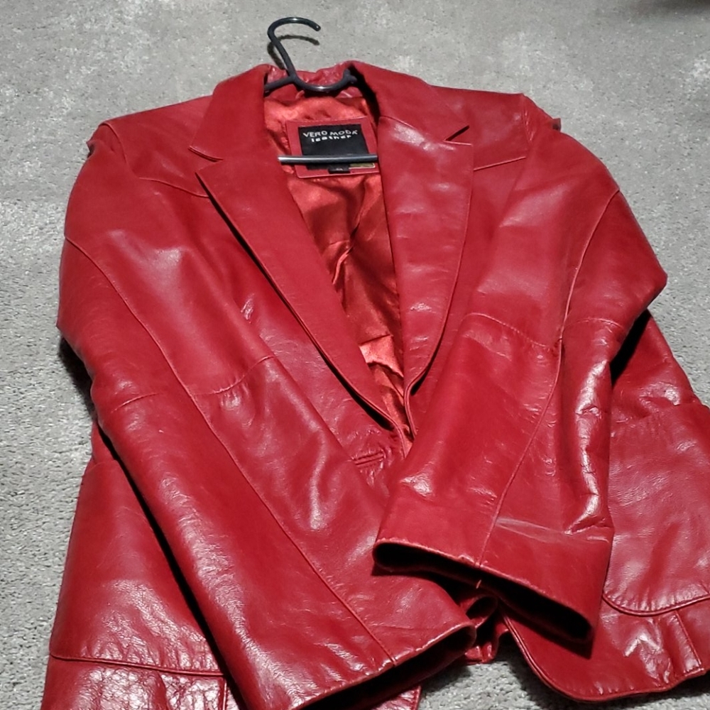 Leather  Blazer